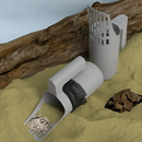 Coletor de Fezes Coco Pet Cao Gato Cachorro Saquinho Pa Higienica Animal de Estimaçao Peneirar Caixa de Areia